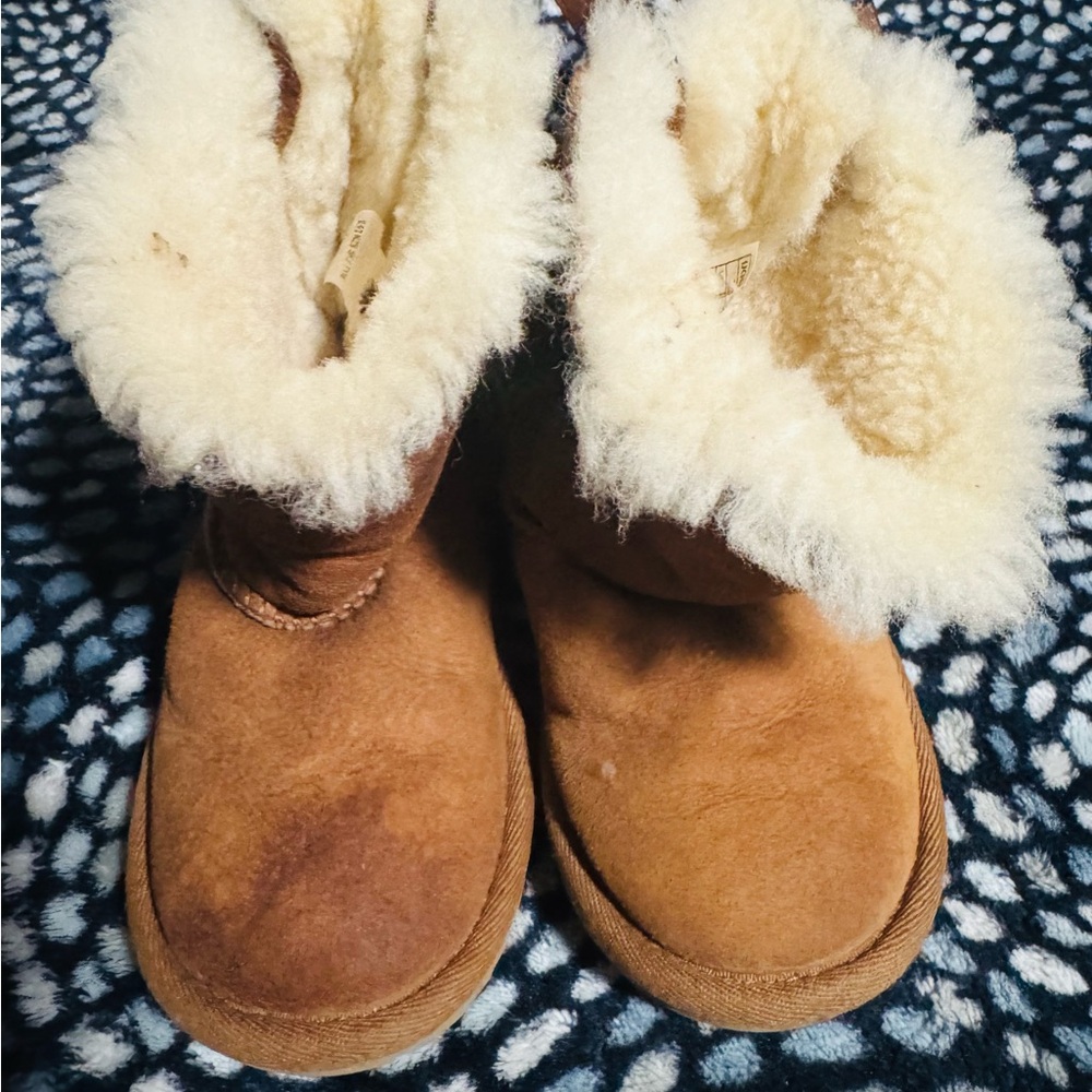 UGG Tan Sheepskin Kids Boots